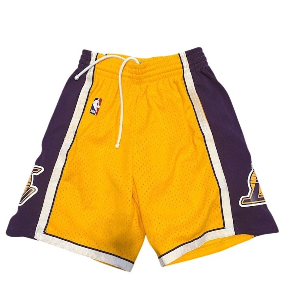 Mitchell & Ness Los Angeles Lakers Shorts Mens S Gold Purple NBA